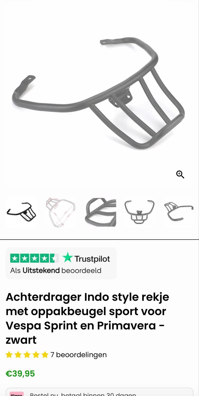 vespa indo rekje, Ophalen of Verzenden, Nieuw, Overige typen, Vespa