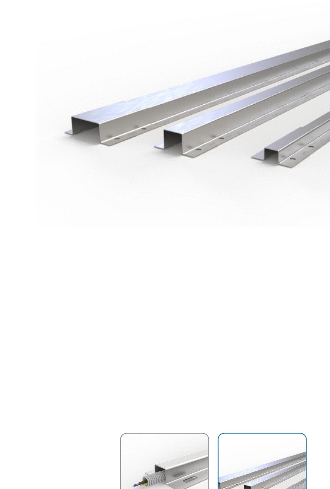 Rvs kabelgoot/ kabel bescherm profiel, Ophalen of Verzenden, Nieuw, 250 mm of meer, Rvs