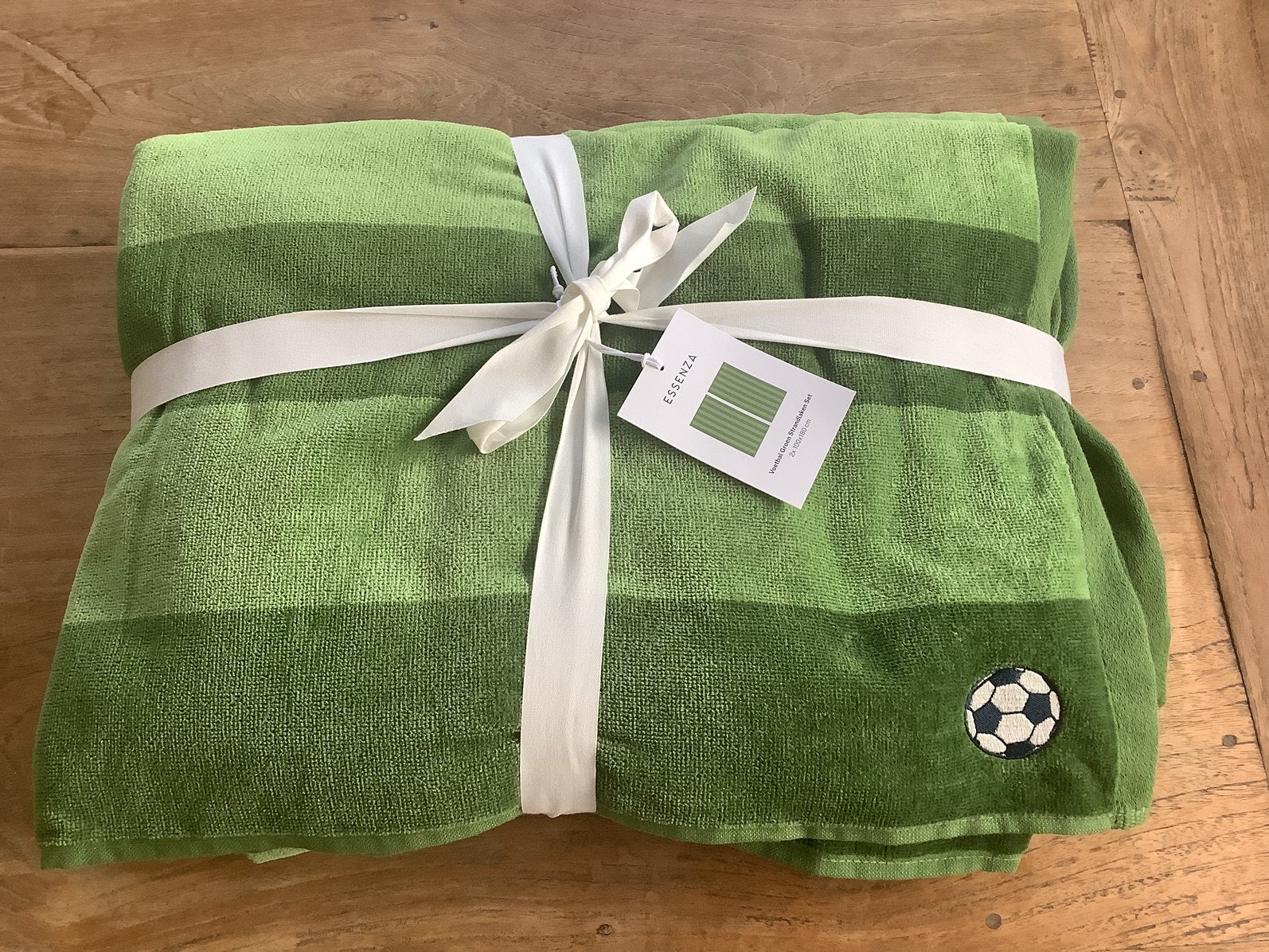 Strandlaken set voetbal Eredivisie groen 2 stuks Nieuw, Overige merken, Handdoek, Nieuw, Ophalen of Verzenden