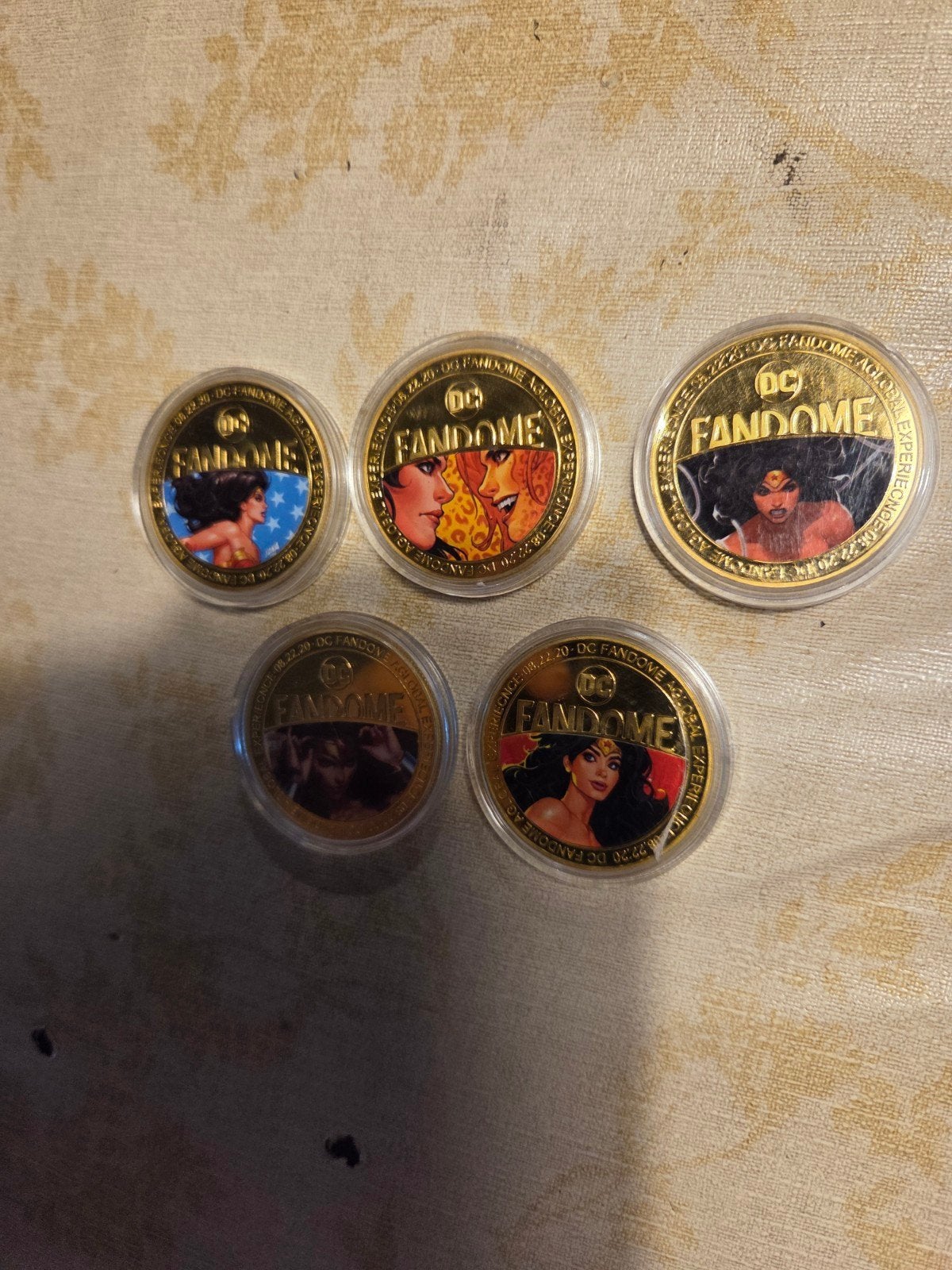 DC Fandome Wonder Woman Herdenkingsmunten Set, Verzenden, Overige materialen, Buitenland