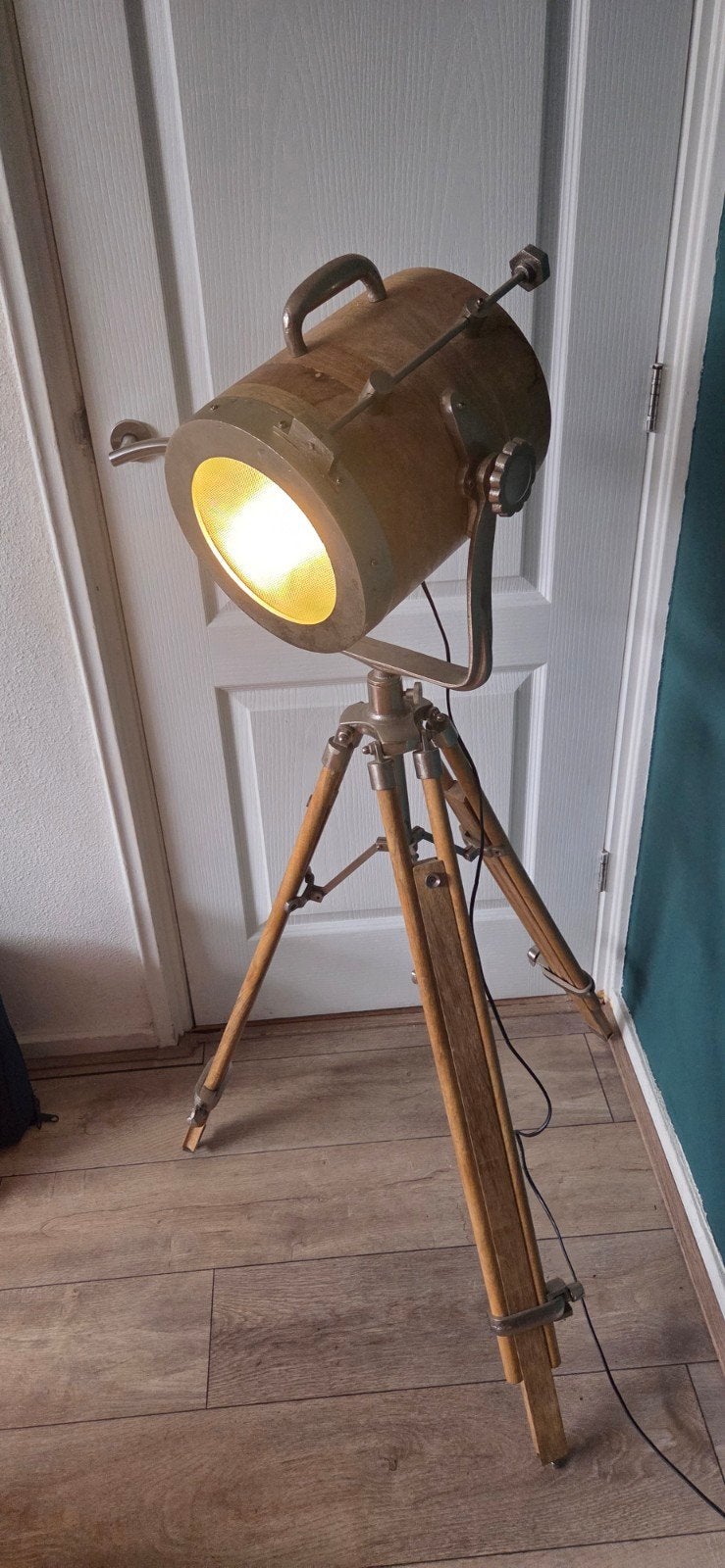 Studio Spotlamp op Statief - Industriële Stijl, Ophalen of Verzenden, Minder dan 100 cm