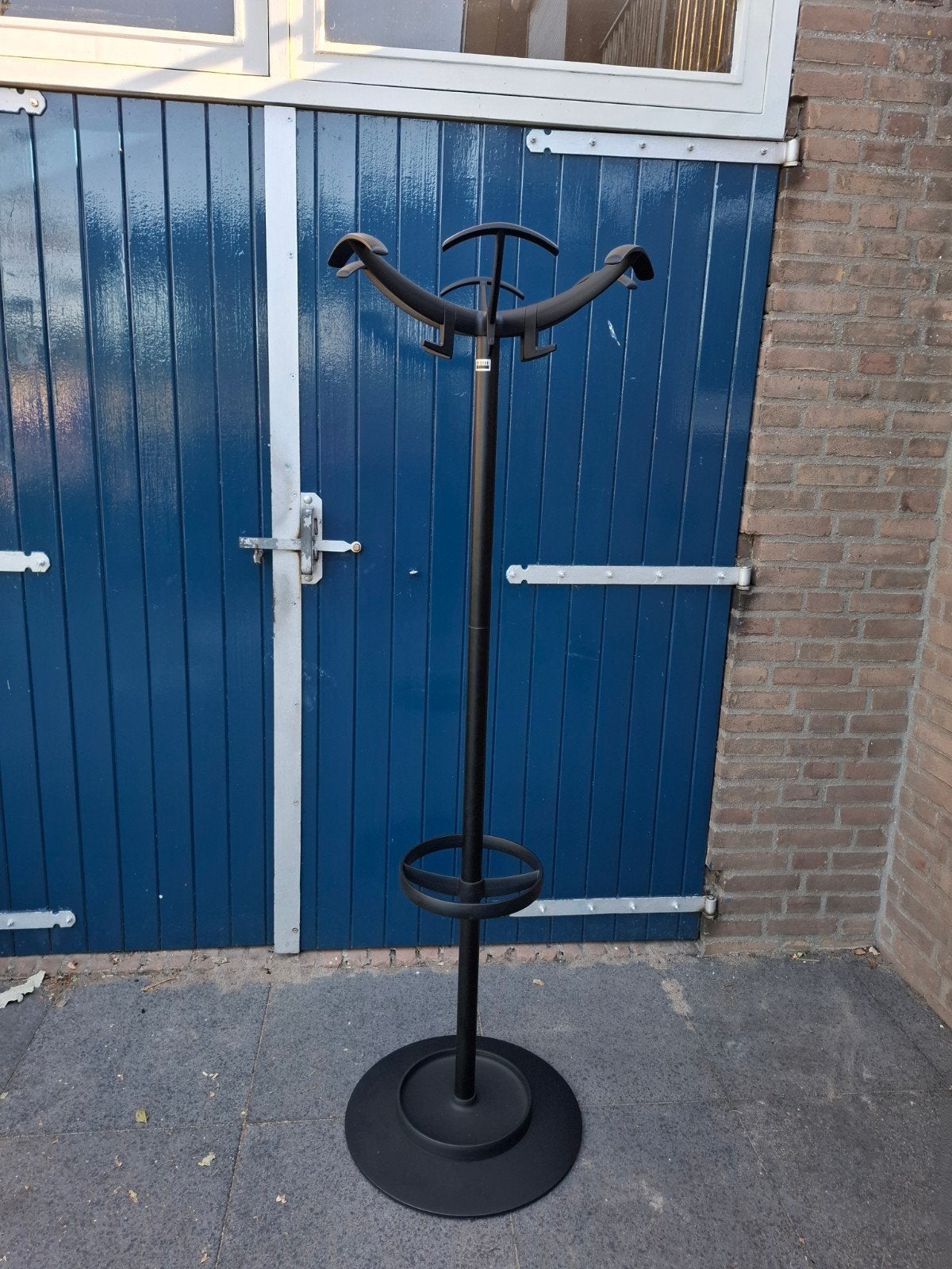 Rexite Design Kapstok met Paraplubak - Zwart Metaal, Ophalen, Gebruikt, Metaal, Staande kapstok