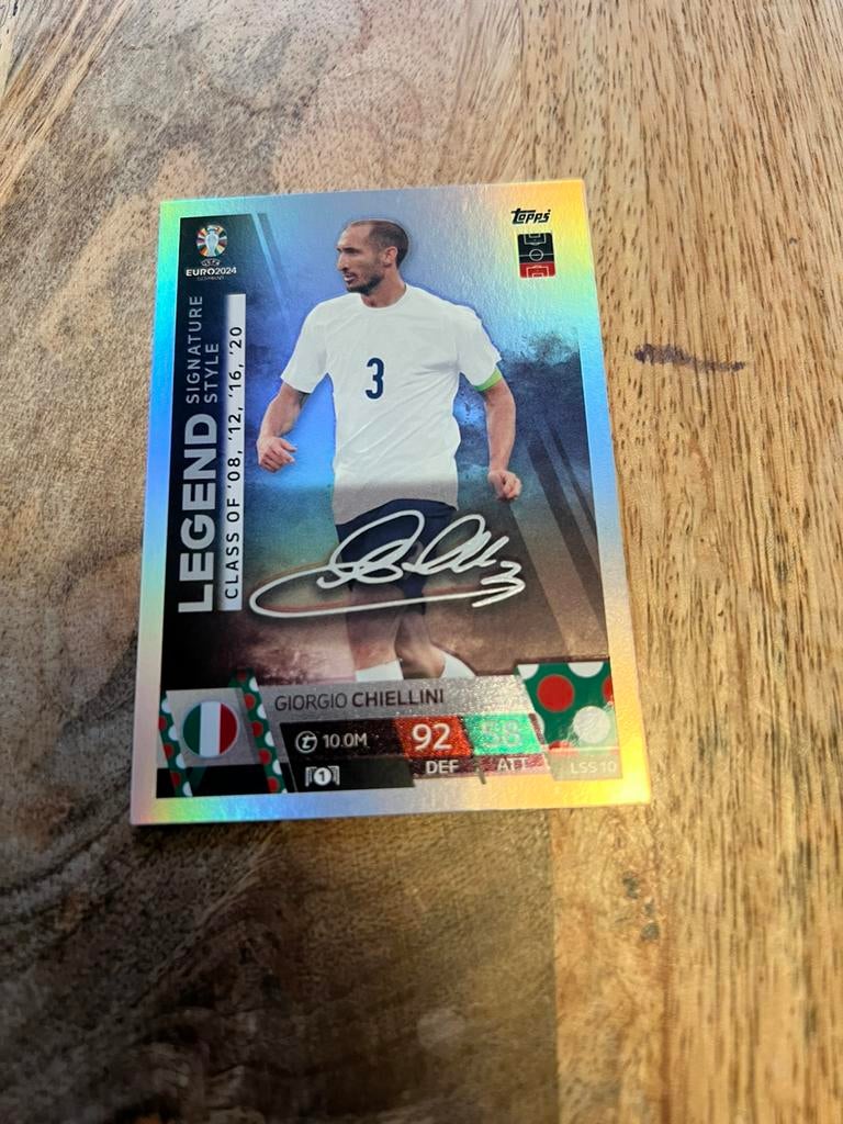 Voetbal kaart chiellini is goede staat, Ophalen of Verzenden, Zo goed als nieuw, Plaatje