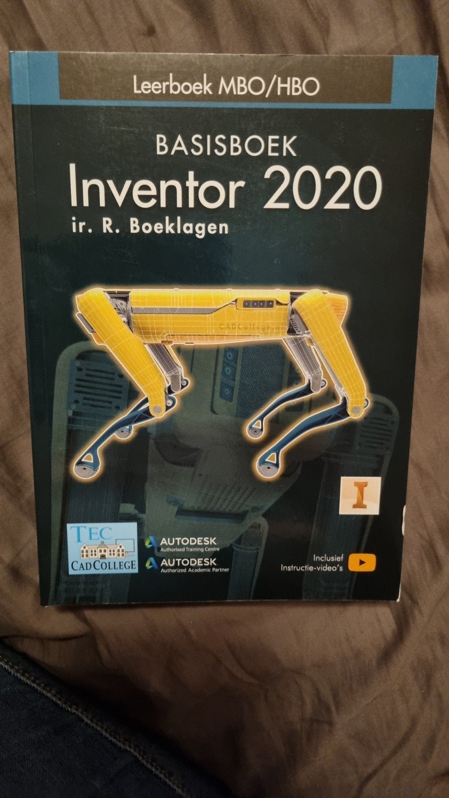 Basisboek Inventor 2020 MBO/HBO - ir. R. Boeklagen, Boeken, Ophalen of Verzenden, Zo goed als nieuw, MBO, Ir. R. Boeklagen