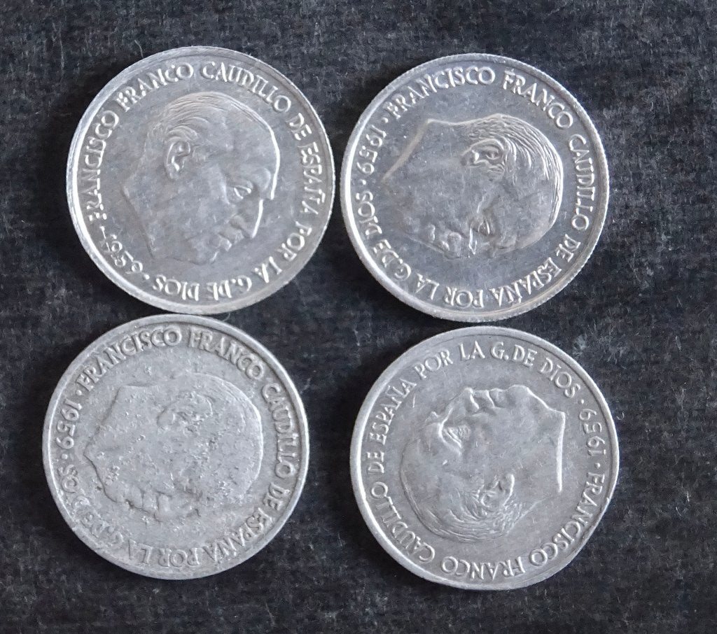 Munten Spain, Postzegels en Munten, Ophalen of Verzenden, Overige landen