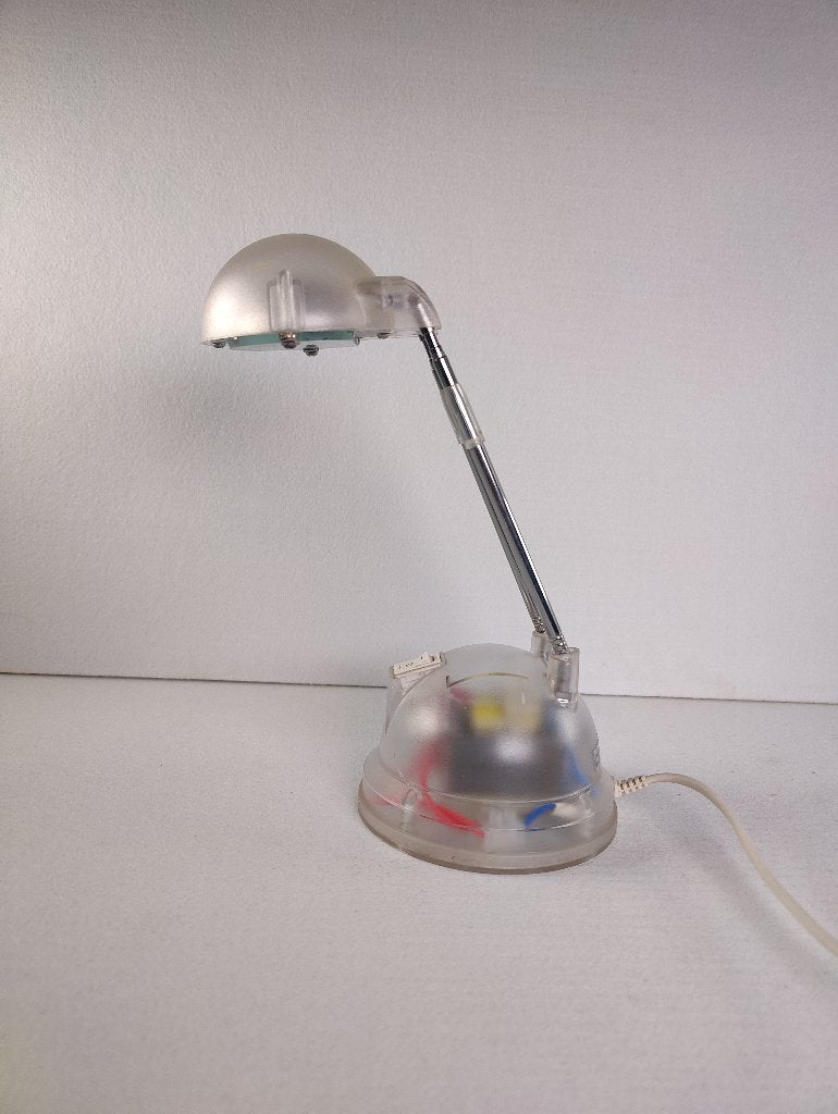 Espressivo telescoop bureaulamp jaren '90, transparant, Huis en Inrichting, Bureaulamp, Gebruikt, Ophalen of Verzenden, IKEA