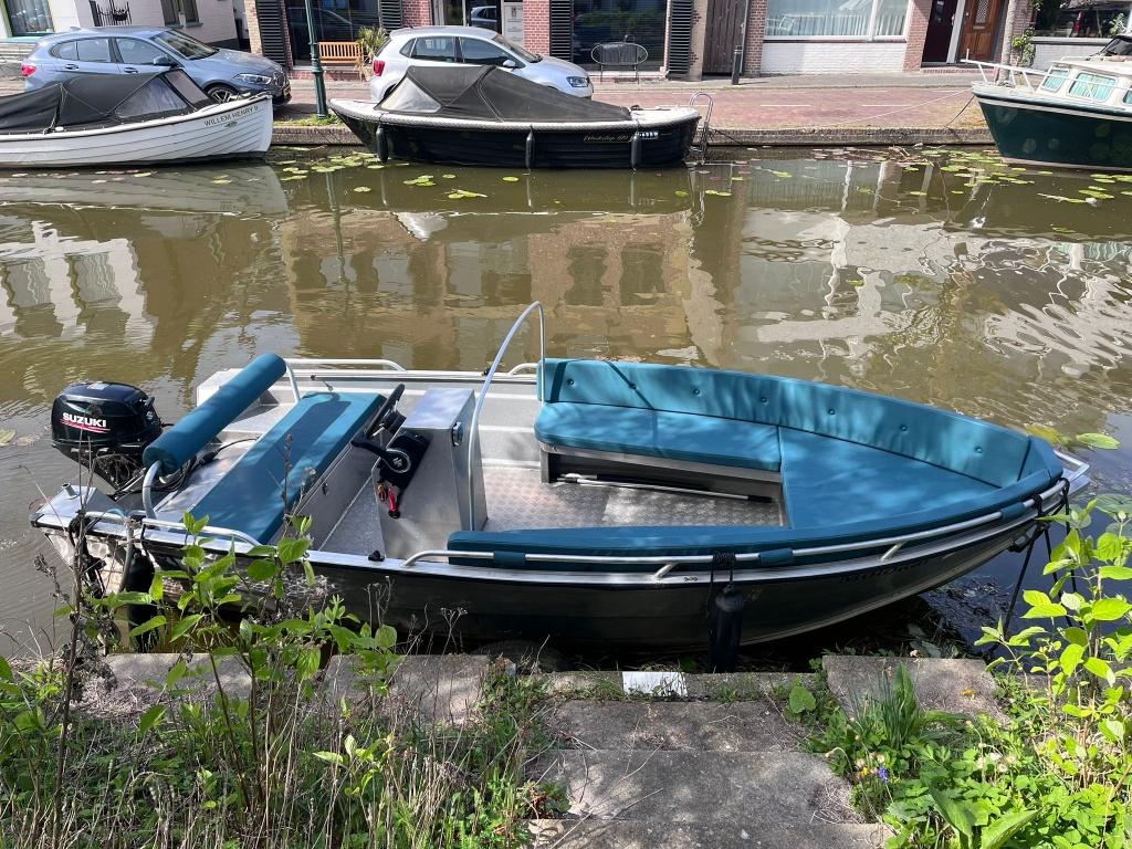 Qwest R450 Aluminium Sloep + motor, Consoleboot, Gebruikt, Rondzit, Aluminium
