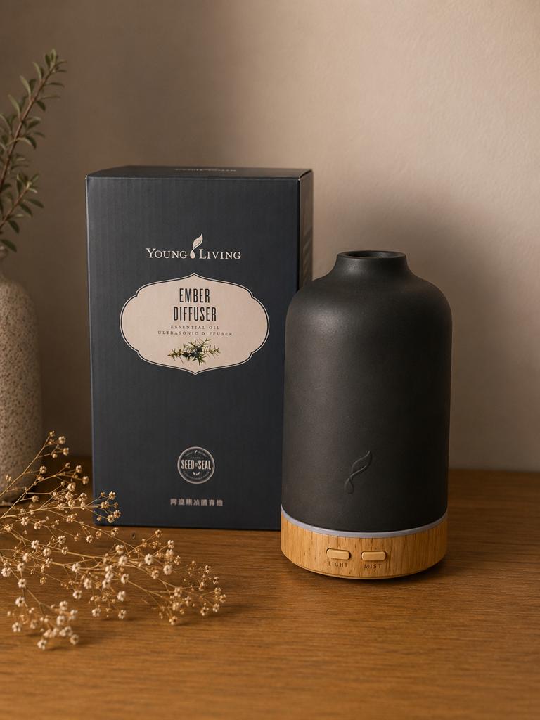 Young Living Ember Diffuser zwart, Ophalen of Verzenden, Nieuw, Zwart