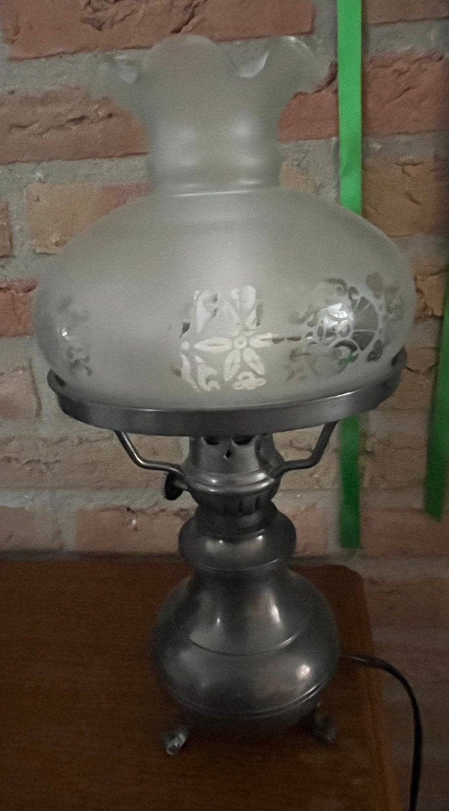 Tinnen lamp, Ophalen