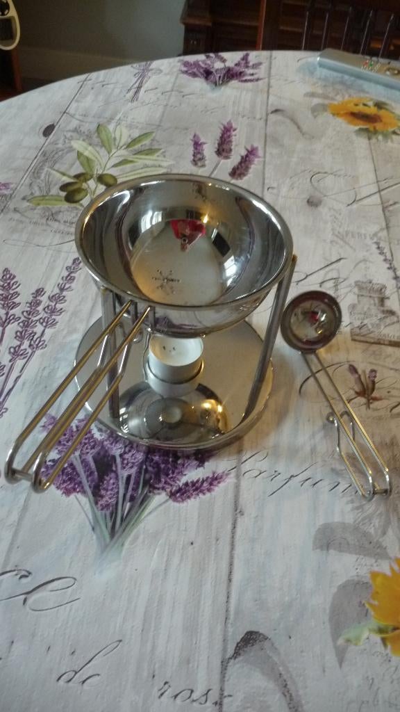 Saus-juswarmer/chocoladewarmer/fondue, Ophalen of Verzenden, Zo goed als nieuw