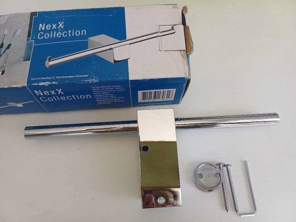 Toiletrolhouder dubbel A-merk Geesa NIEUW in verpakking, Toilet-accessoire, Overige kleuren, Overige merken, Nieuw
