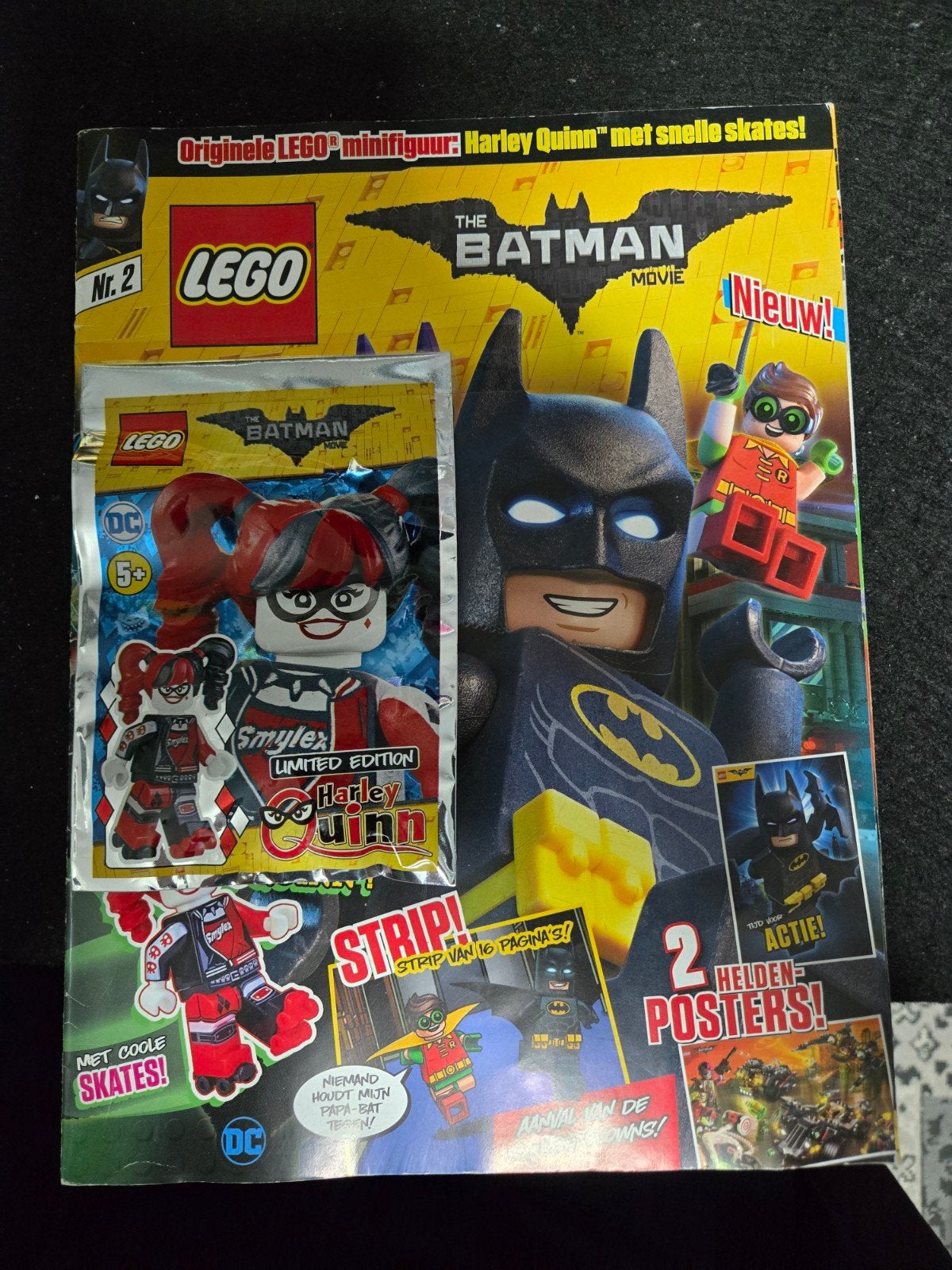 LEGO Batman Movie Tijdschrift met Harley Quinn Minifiguur, Ophalen of Verzenden, Nieuw, Overige merken