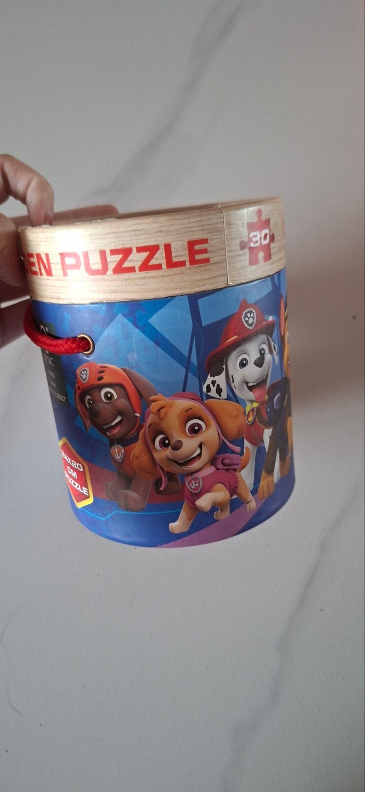 Paw Patrol Puzzel 30 Stukjes in Handige Koker, Ophalen of Verzenden, 10 tot 50 stukjes, Zo goed als nieuw