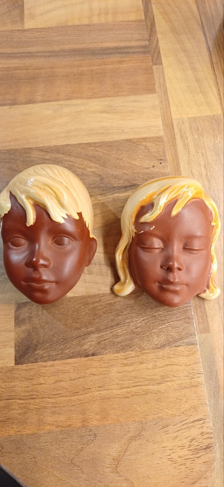 Vintage Cortendorf Wandmaskers - West Germany, Antiek en Kunst, Ophalen of Verzenden