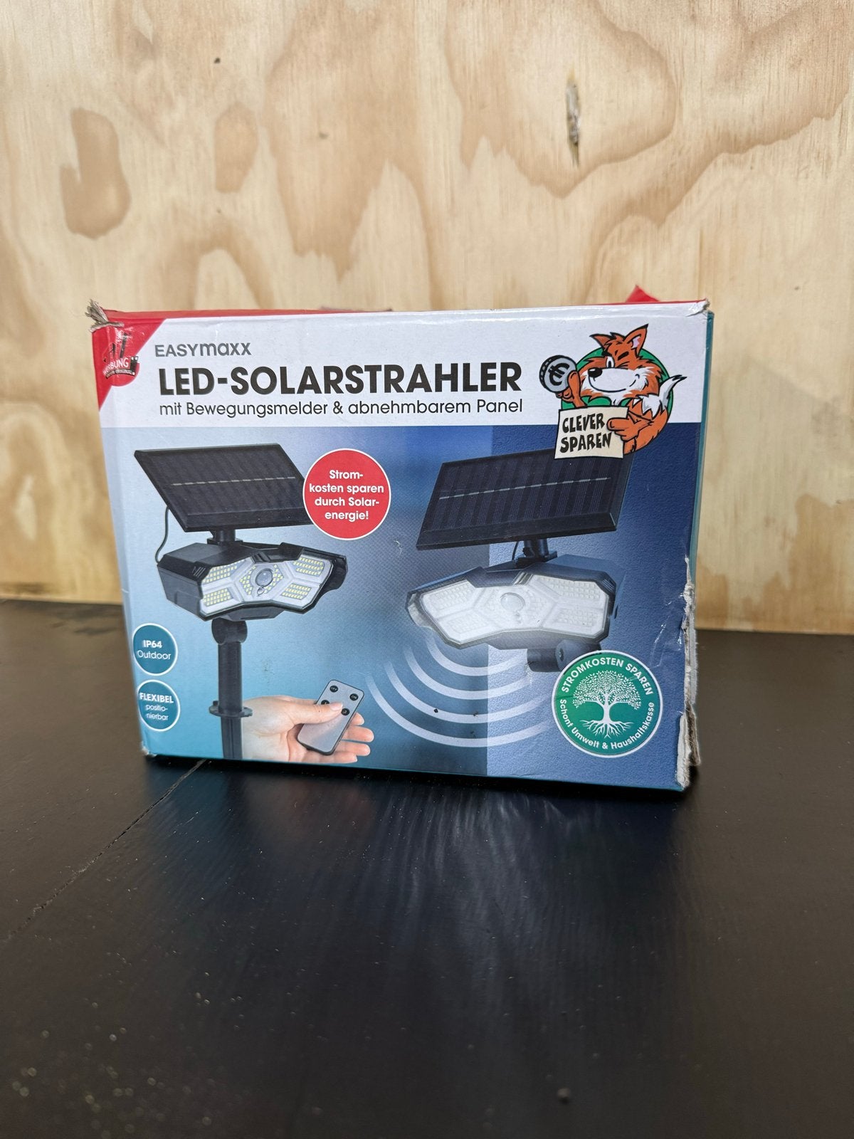 Easymaxx LED-Solarstrahler met bewegingsmelder, Tuin en Terras, Zonne-energie, Minder dan 50 watt, Nieuw, Ophalen of Verzenden