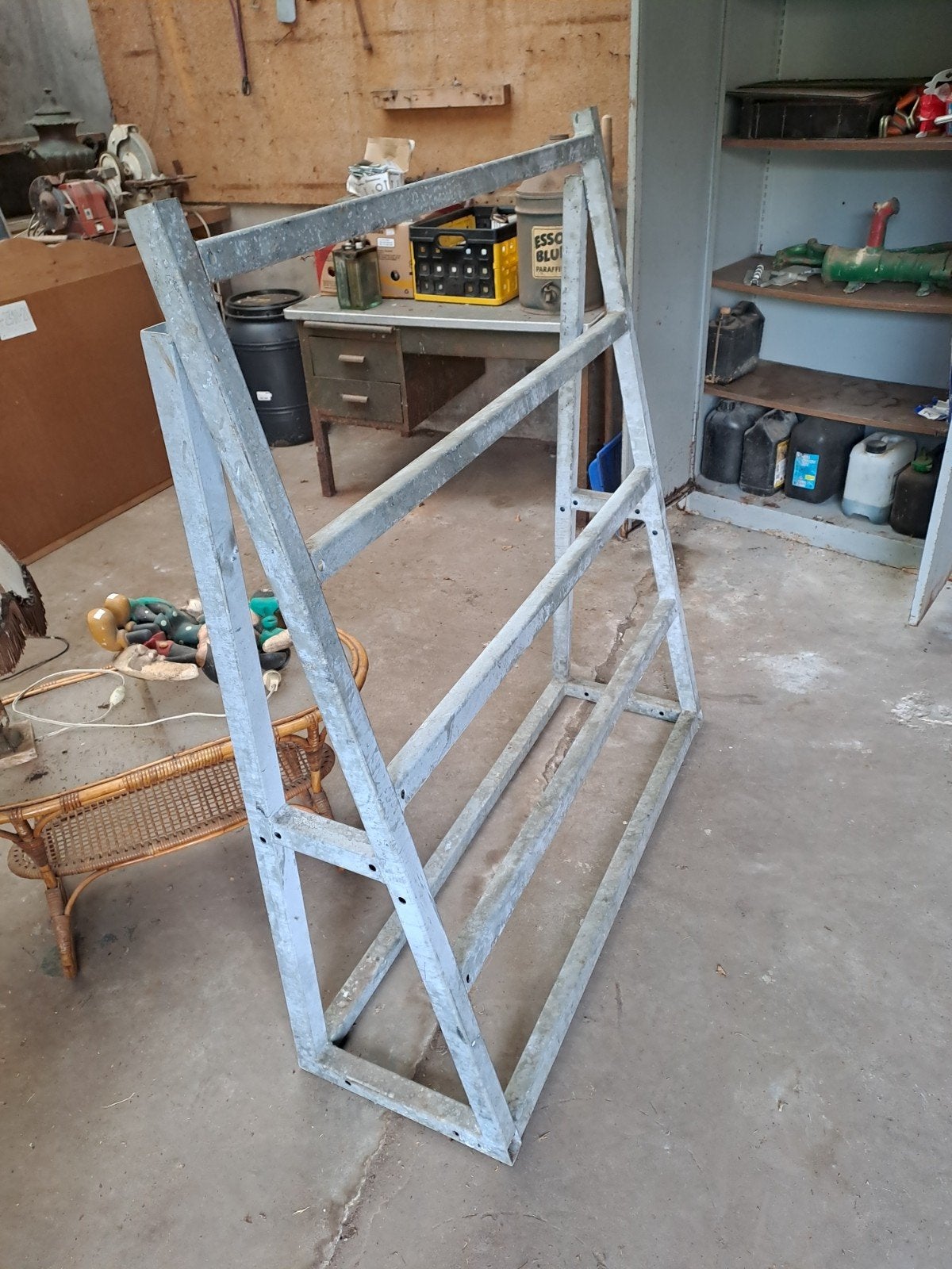 Stevig gegalvaniseerd metalen rek voor paarden dekens, Ophalen of Verzenden