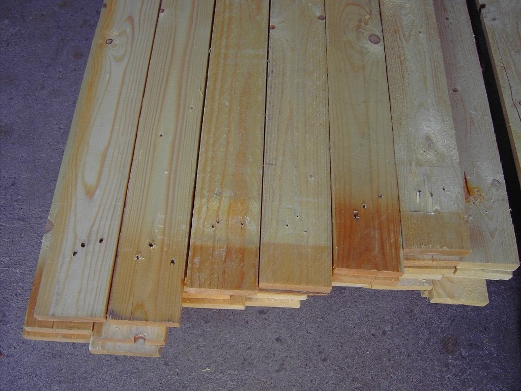 partij vuren planken Lengte 4 meter kopmaat 9 cm x 2 cm, Doe-het-zelf en Verbouw, Ophalen, Minder dan 25 mm, Zo goed als nieuw