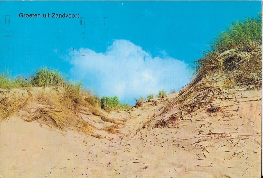 Zandvoort gelopen ansichtkaart (a216 ), Verzenden, 1980 tot heden, Gelopen, Noord-Holland