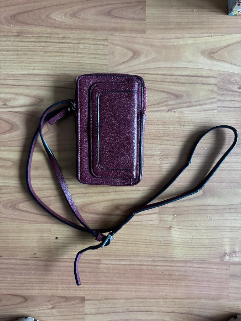 Esprit - telefoontasje - bordeaux, Ophalen of Verzenden, Zo goed als nieuw, Esprit, Leer