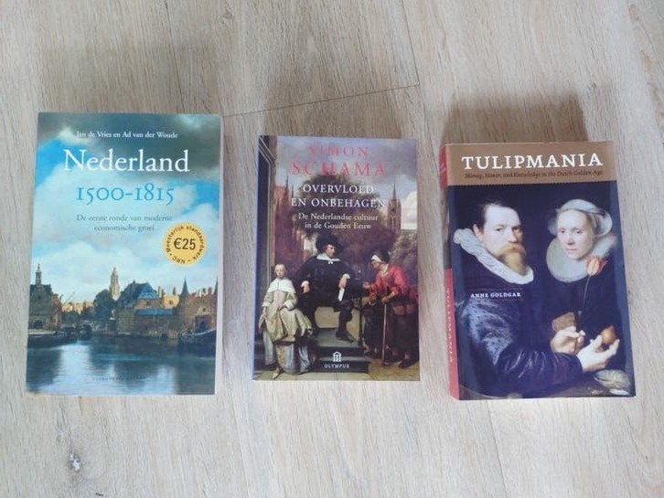Historische Boeken: Gouden Eeuw & Nederlandse Economie, Europa, Simon Schama, Anne Goldgar, Jan de Vries, Ad van der Woude, 17e en 18e eeuw