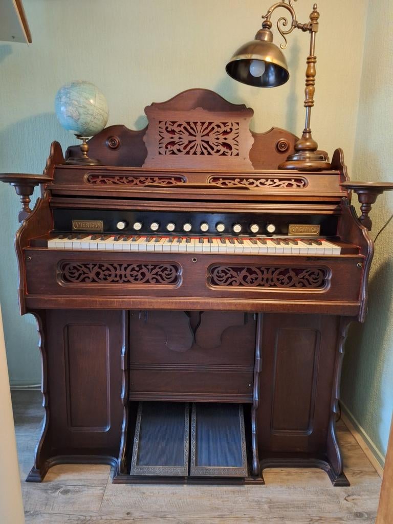 Antiek traporgel American Organ Co, Muziek en Instrumenten, Orgels, Ophalen of Verzenden, Gebruikt, 1 klavier, Harmonium