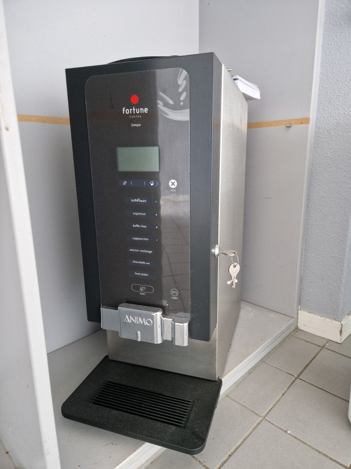 Animo OptiVend NG Koffiemachine - Professioneel, Gebruikt, Koffiebonen, 10 kopjes of meer, Koffiemachine