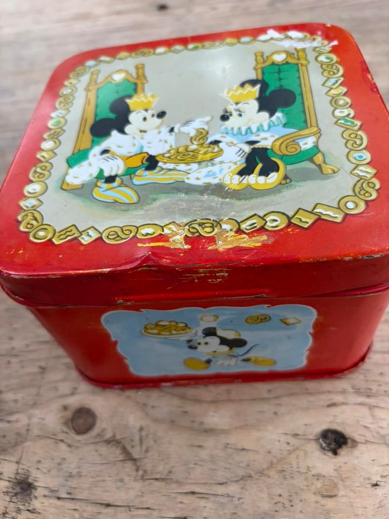 Brocante blik mickey disney, Verzamelen, Blikken, Ophalen of Verzenden, Gebruikt, Overige