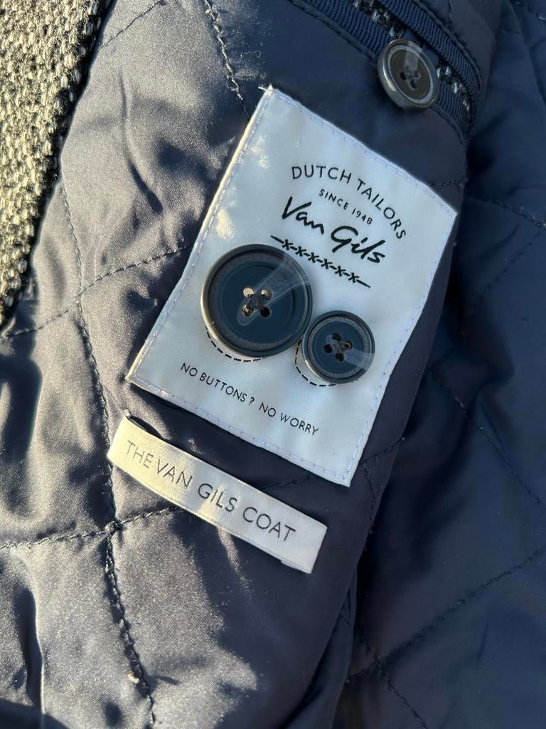 Van Gils Colbert/Jasje, Kleding | Heren, Ophalen of Verzenden, Zo goed als nieuw, Overige maten, Grijs