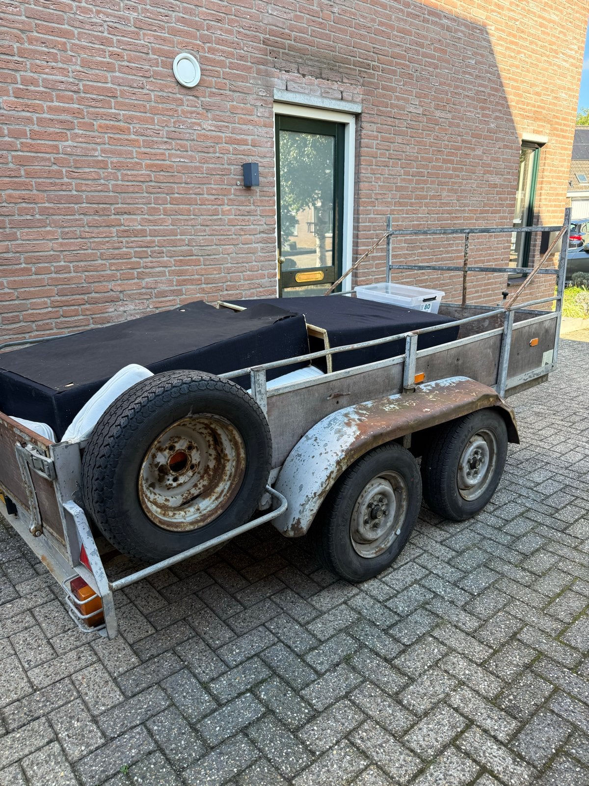 Aanhanger opknapper - bakmaat 130x3 solide, Ophalen, Gebruikt