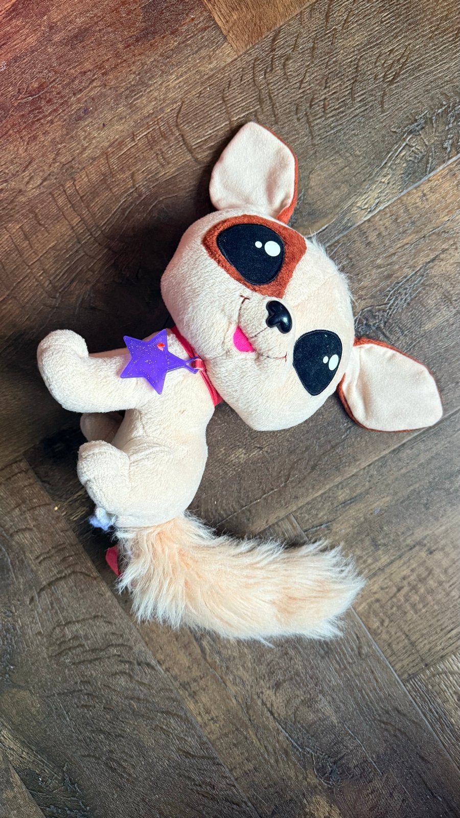 Schattige Chihuahua knuffel met sterretje, Ophalen, Hond, Zo goed als nieuw, Met kleding of accessoire