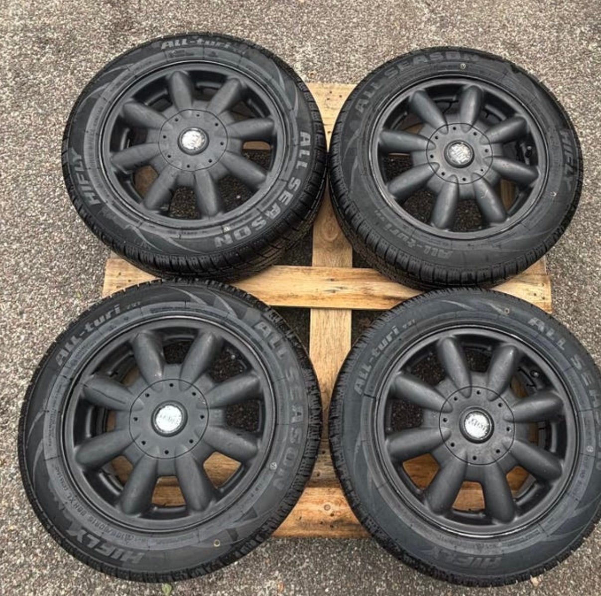 4 NIEUWE all season banden+velgen, Auto-onderdelen, Banden en Velgen, Ophalen, 15 inch, Nieuw, All Season