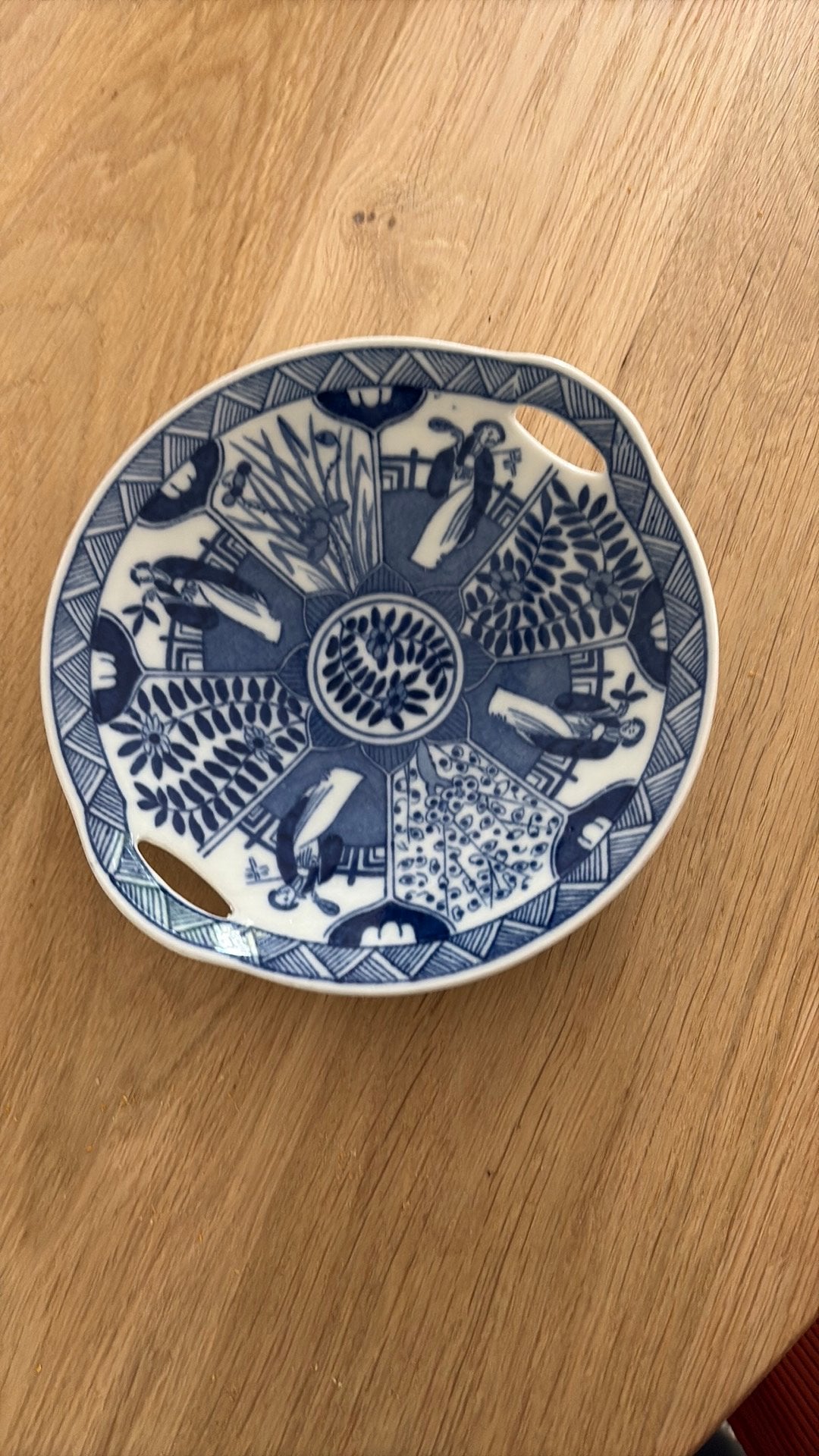 Chinese Lange Lijs bonbonschaal, wit/blauw, Ophalen of Verzenden