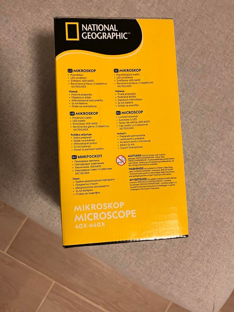 National Geographic Bresser Microscoop 40x-640x, Ophalen of Verzenden, Nieuw, 400x tot 1000x, Biologische microscoop