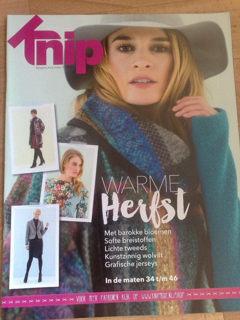 Knipmode special bijlage nr. 10 / 2015 , maten 34 t/m 46, Hobby en Vrije tijd, Verzenden, Zo goed als nieuw, Vrouw, Knipmode