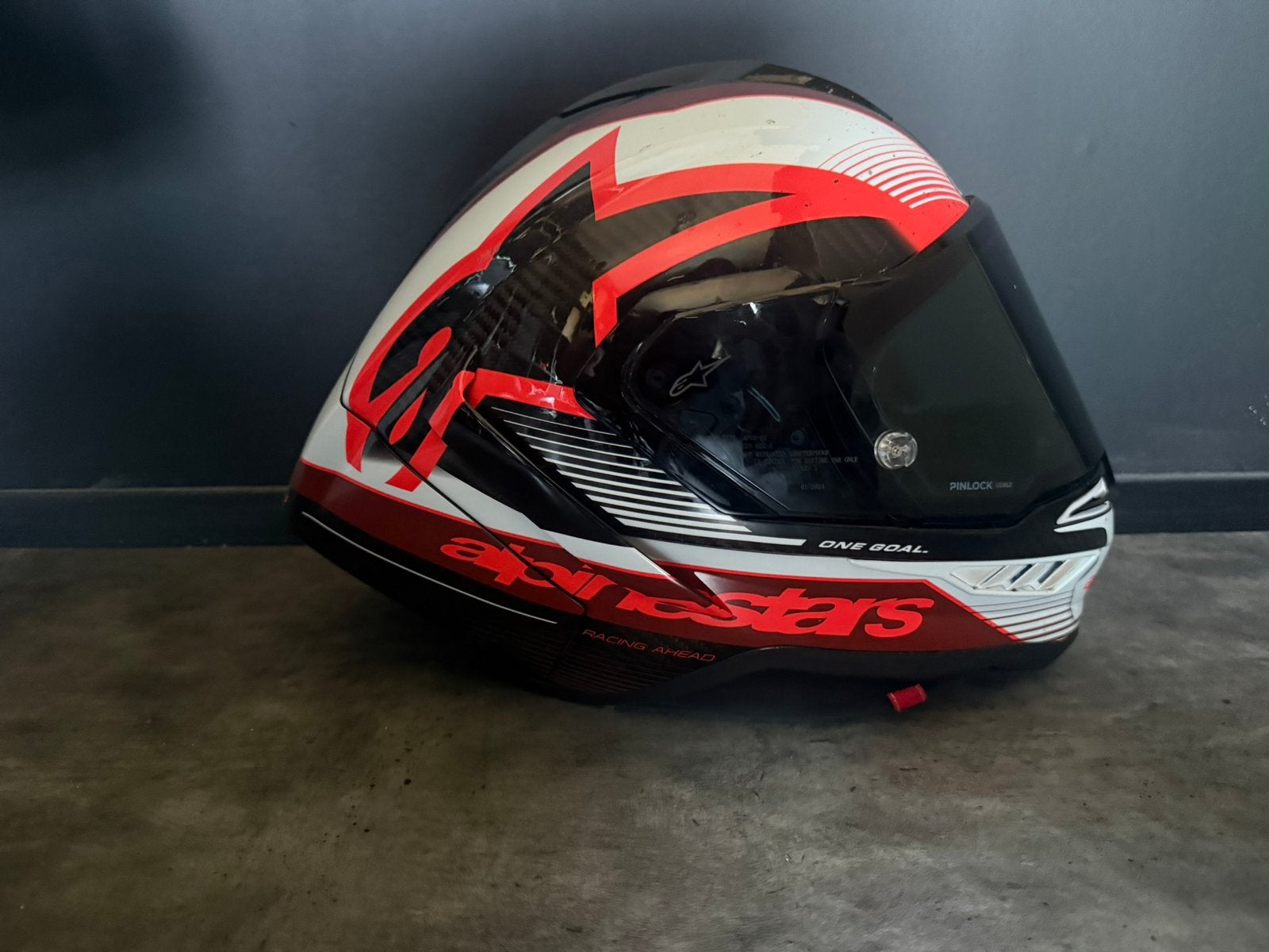 Alpinestars supertech R10 motorhelm met intercom, Overige merken, Heren, Ophalen of Verzenden, Integraalhelm