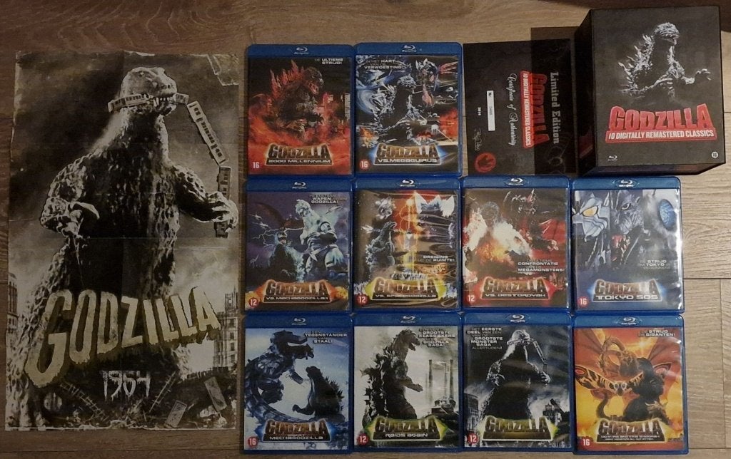 Godzilla 10 digitally remastered classics - NL uitgave, Cd's en Dvd's, Blu-ray, Verzenden, Nederlands, Boxset, Nieuwe Kerkstraat 22A, 1018 EB Amsterdam, Nederland