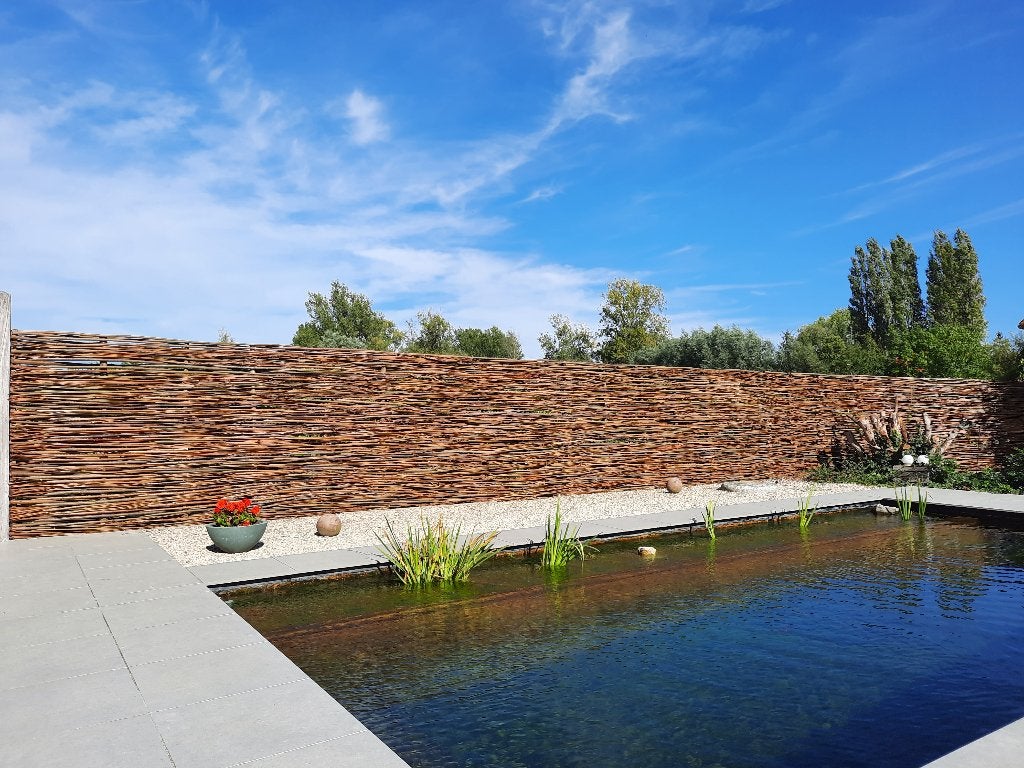 wilgentakken wilgentenen vlechthout schutting, Tuin en Terras, Schuttingen, Nieuw, Hout, 1 tot 2 meter, Minder dan 3 meter, Ophalen
