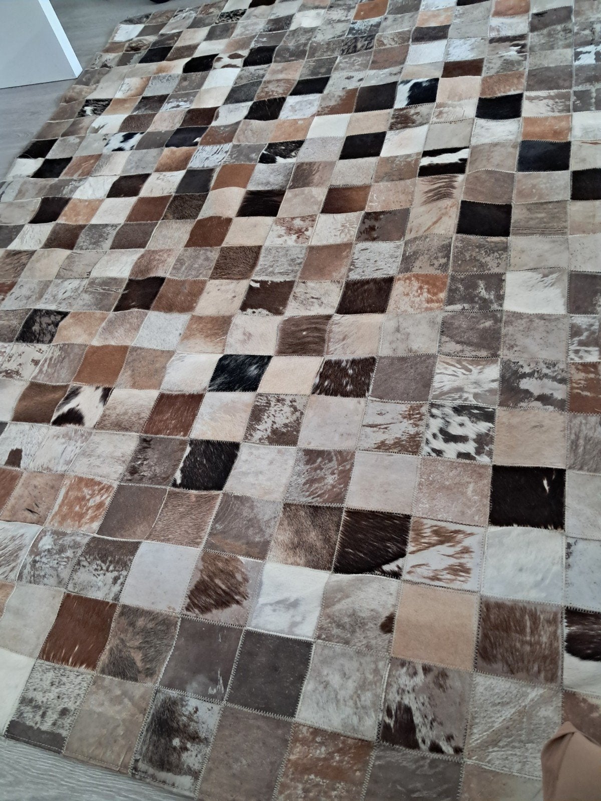 vloerkleed /dierenprint, Ophalen, Gebruikt, 100 tot 150 cm, Crème