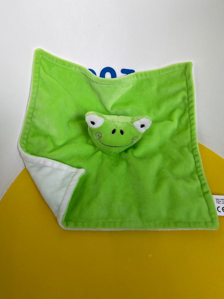 620 Wibra doek doekje kikker groen, Ophalen of Verzenden, Kikker