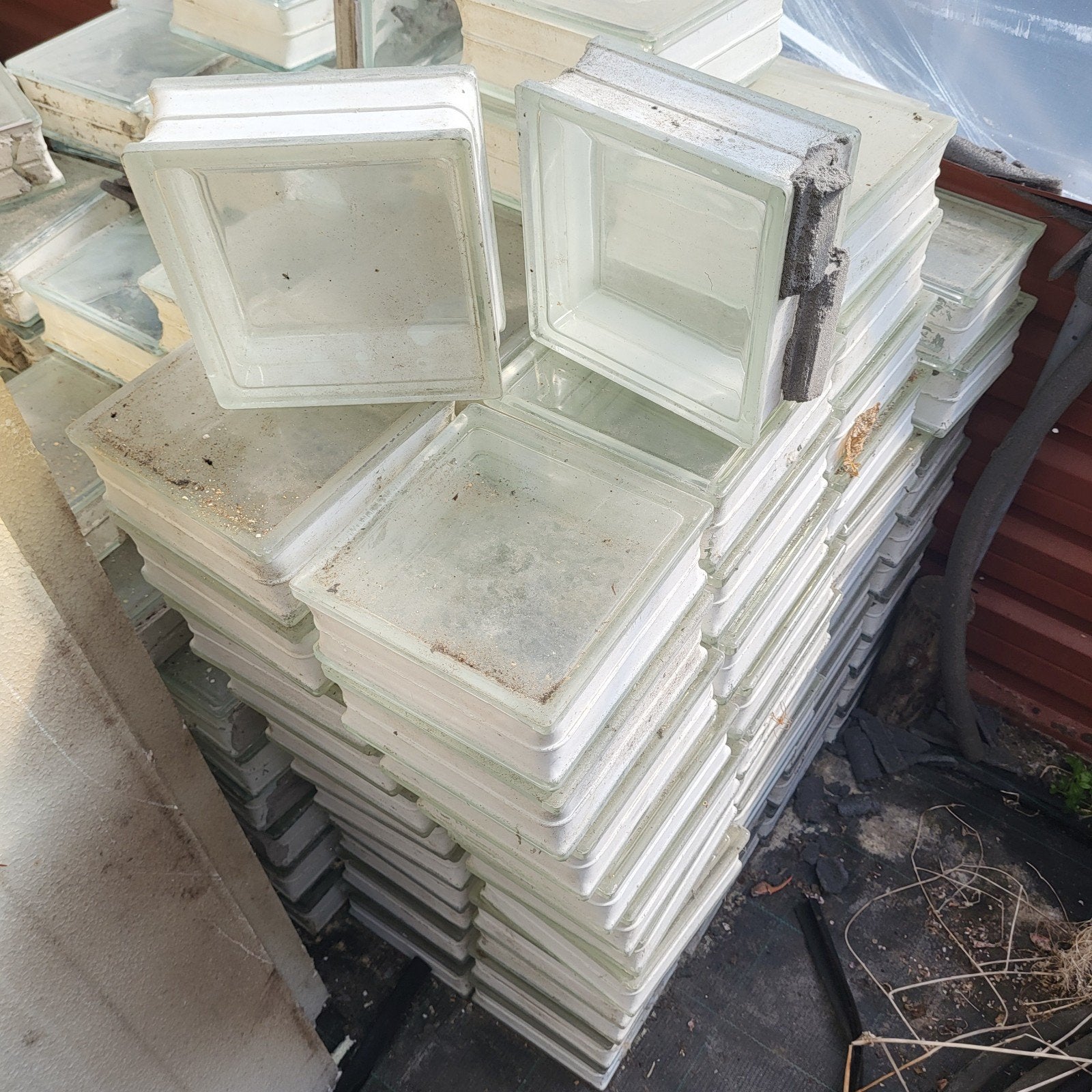 glasblokken ongeveer 19x19cm., Ophalen, Minder dan 80 cm, Minder dan 80 cm