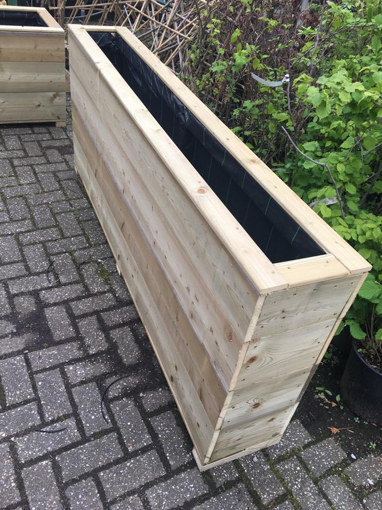 Plantenbakken naar uw wens op maar gemaakt, Ophalen of Verzenden, Nieuw, Hout, Balkon