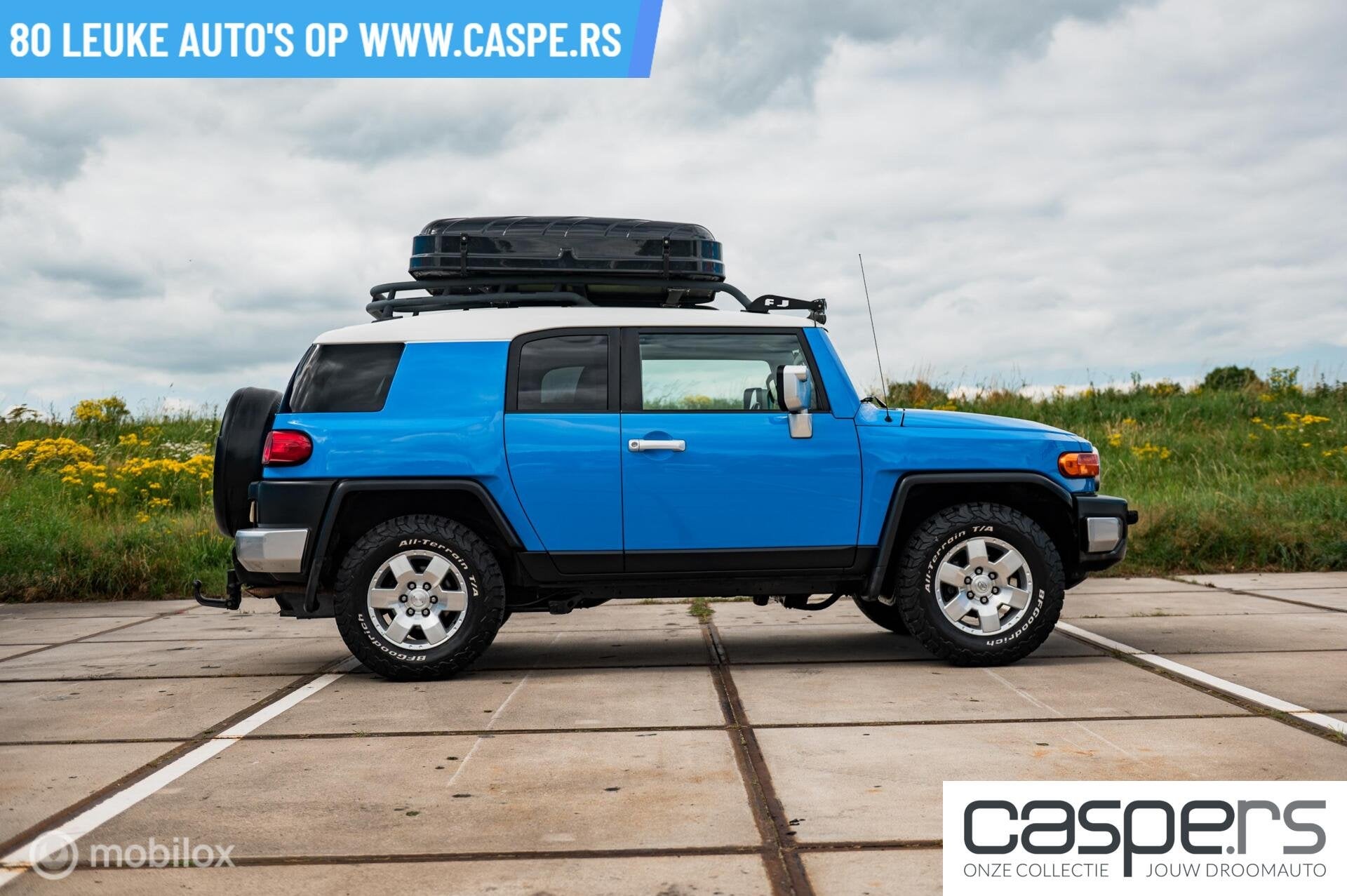 Toyota FJ Cruiser 4.0 V6 VVT-i Executive, Auto's, Gebruikt, Zwart, Blauw, 7 stoelen