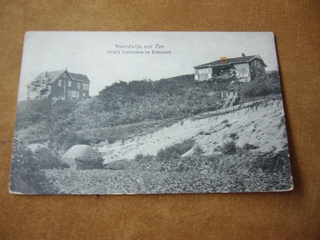 NOORDWIJK AAN ZEE  =  VILLA,S DUINHOEVE EN EIKENLOOF  1922, Ophalen of Verzenden, 1920 tot 1940, Gelopen, Zuid-Holland