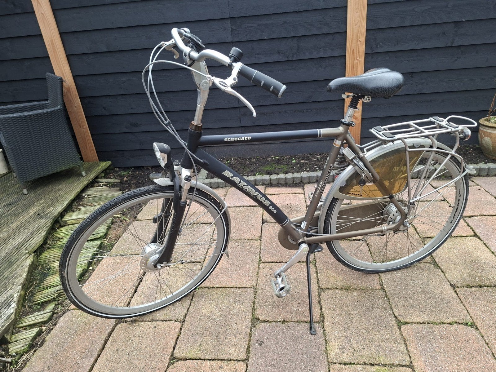 Batavus Staccato Herenfiets - Gebruikt, Ophalen, Gebruikt, Velgrem, Versnellingen