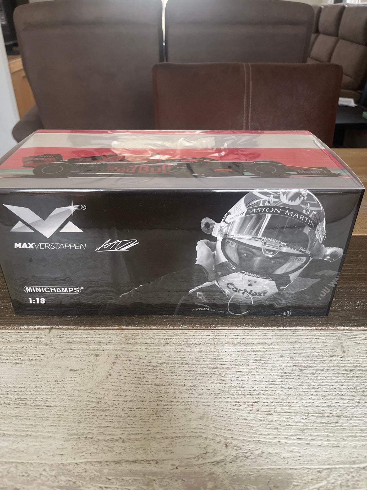 Max Verstappen Red Bull Racing RB16 1:18 Minichamps, Ophalen of Verzenden, Zo goed als nieuw, Auto, MiniChamps