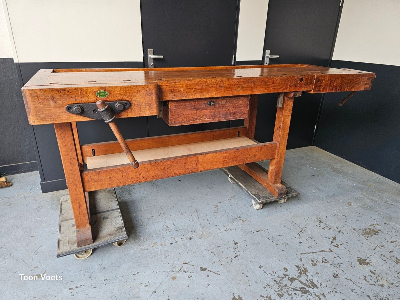 Meubelmakers werkbank, Doe-het-zelf en Verbouw, Werkbanken, Gebruikt, 170 cm of meer, Ophalen