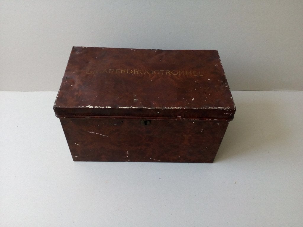 Antieke Sigarendroogtrommel .Metaal, Antiek en Kunst, Curiosa en Brocante, Ophalen of Verzenden