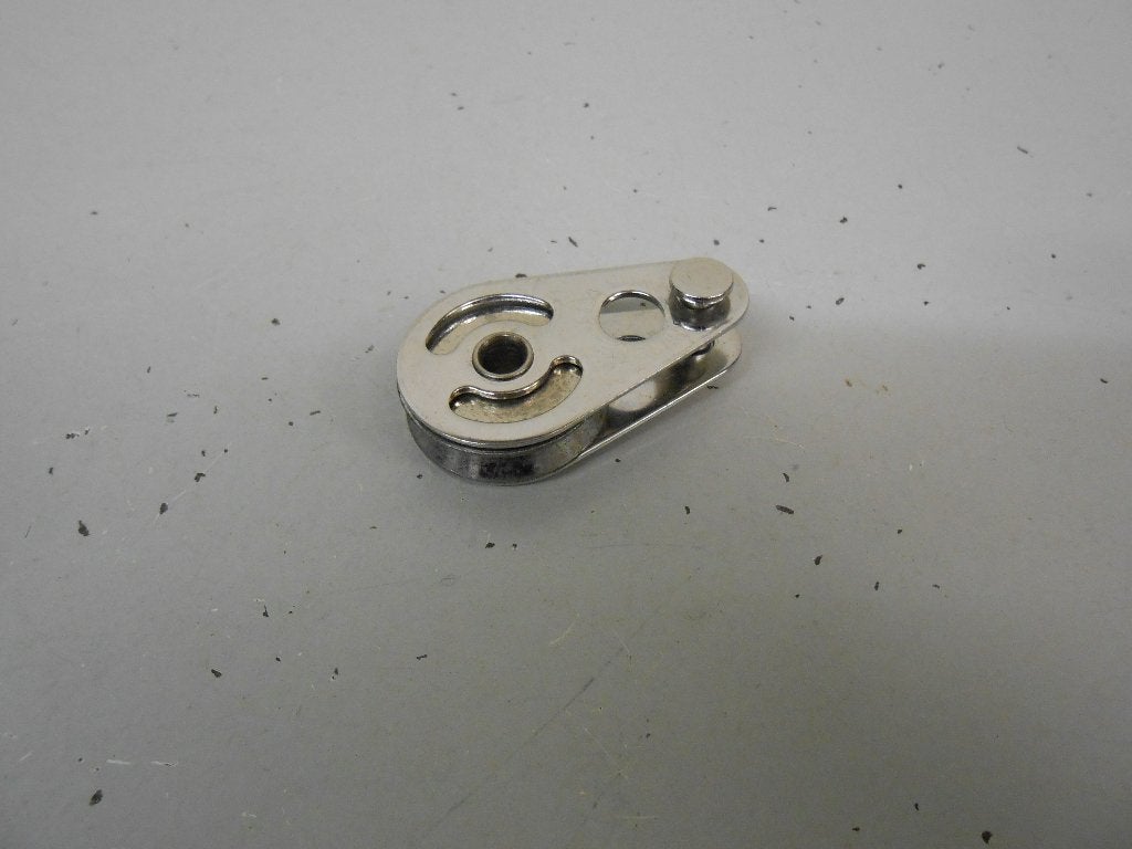 Mini enkelschijfs blok, katrol, voor staaldraad of Dyneema, Ophalen of Verzenden, Nieuw, Lijn of Blok