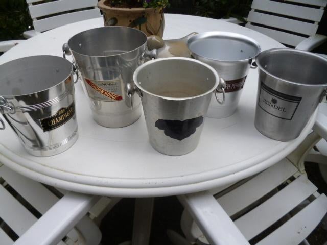 13 zgan aluminium Champagne koelers, Ophalen of Verzenden, Zo goed als nieuw