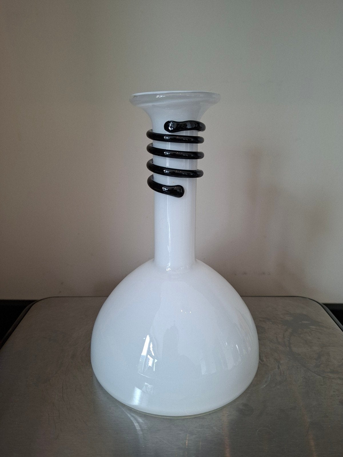 Glaskunst vaas Jerzy Sluczan-Orkusz, Tarnowiec ca. 1980, Antiek en Kunst, Ophalen of Verzenden